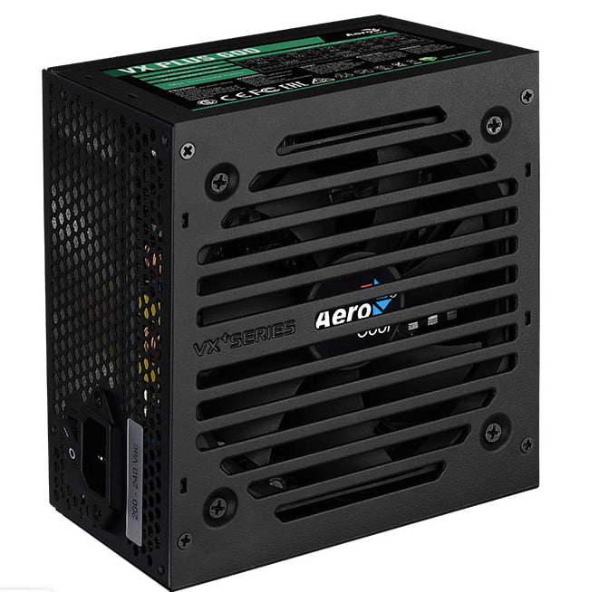 Блок питания ATX AeroCool VX PLUS 600 4713105962772 600W (20/24+4 SATA+3 PATA+6/2x8 pin, вентилятор d120мм)