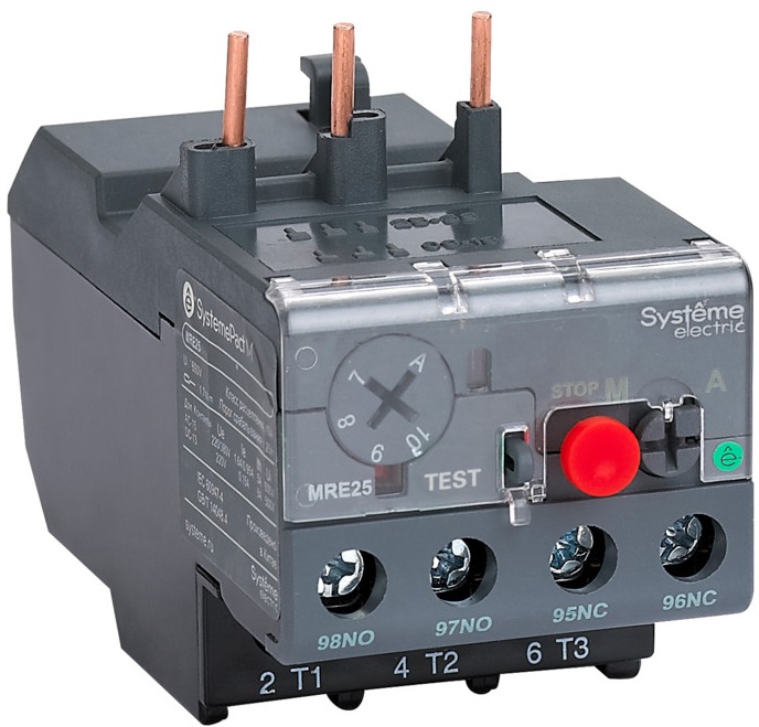 Тепловое реле перегрузки Systeme Electric MRE2513 MRE F25 9.0-13A КЛАСС 10A (LRE16)