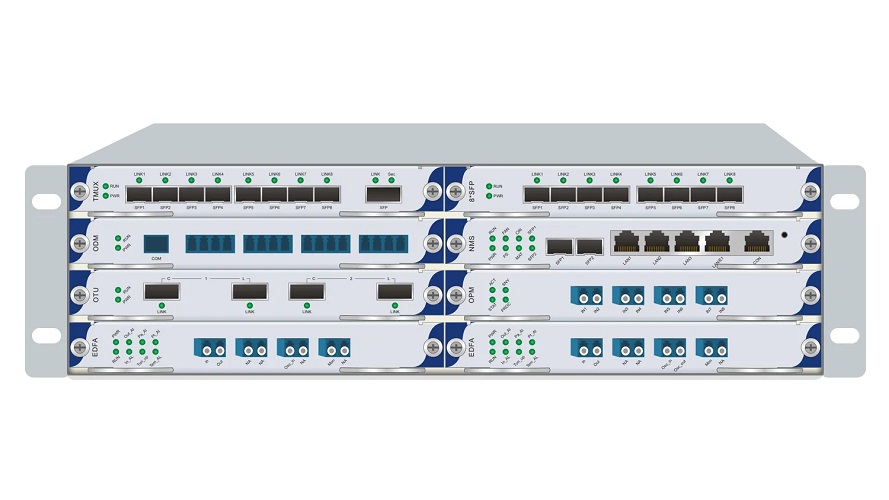 Шасси QTECH QWM-8000-2.5U/8-ACDC 2.5U 7 слотов+1 для управления, БП 1*220V AC+1*48V DC