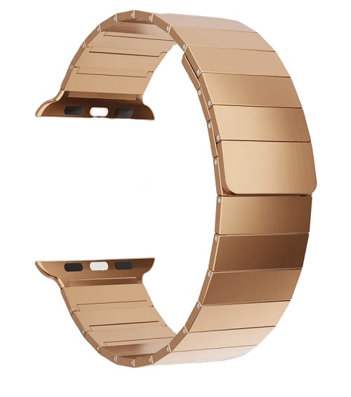 Ремешок на руку Lyambda DSG-37-44-RG из нержавеющей стали для Apple Watch 42/44/45/49 mm rose gold