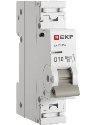 Автоматический выключатель EKF M636110D 1P 10А (D) 6кА ВА 47-63N PROxima
