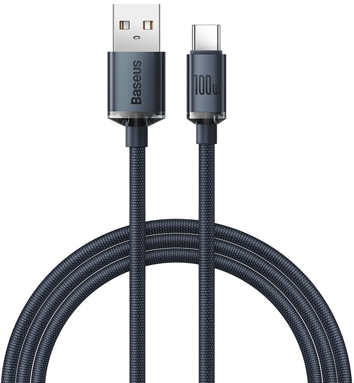 Кабель интерфейсный Baseus CAJY000501 USB to Type-C 100W 2m black