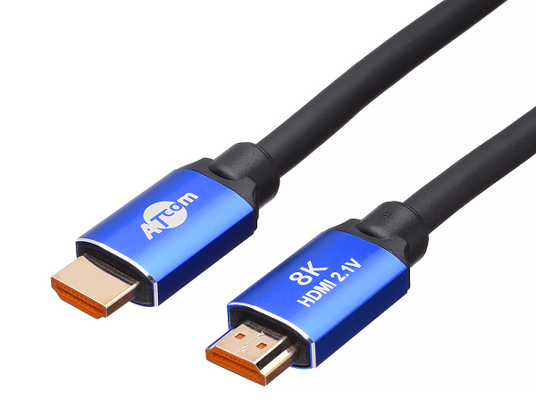 Кабель HDMI Atcom AT8887 3 m (HighSpeed, Metal gold) ver 2.1