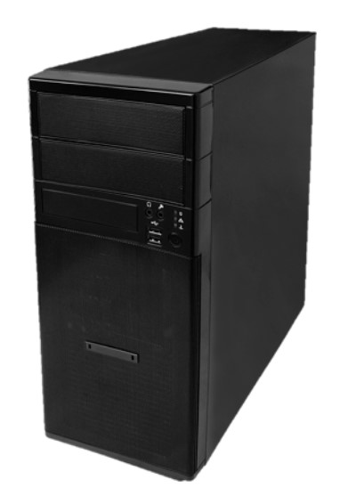 Корпус серверный Ablecom CS-W43-12C 2*5.25 drive bays 4*3.5 swappable HDD trays, 4*SAS/ SATA to SATA HDD