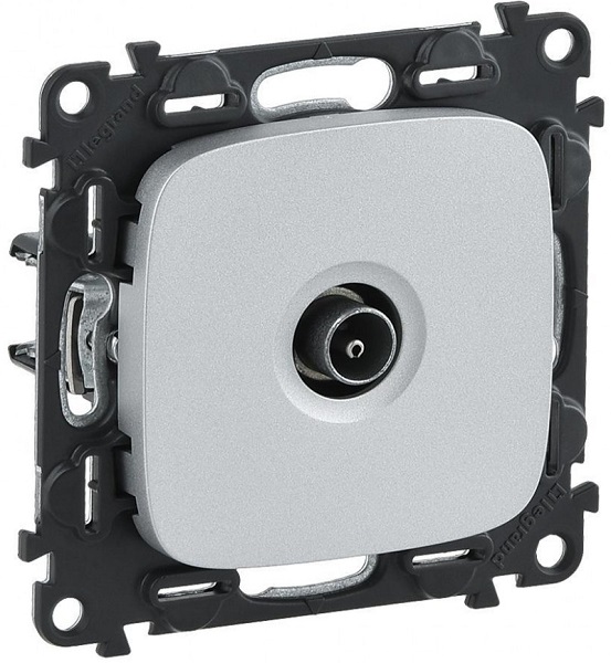 Розетка Legrand 753951 Valena ALLURE DIY, TV звезда 0-2400 Мгц, алюминий