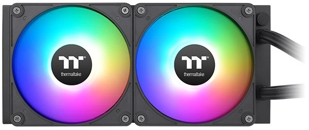 Система охлаждения жидкостная Thermaltake TH240 V2 Ultra EX ARGB CL-W414-PL12SW-A LGA1151/1200/1700/AM4/AM5 (Al, 2*120x120x25, 28.5dBa, 4-pin LCD) Ret