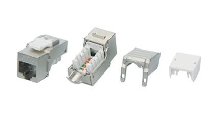 Вставка Hyperline KJ9-8P8C-C6-90-SH-F Keystone Jack RJ-45(8P8C), категория 6, экранированная