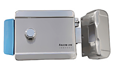 Замок Falcon Eye FE-2370 электромеханический, накладной, Нержавеющая сталь(крашенный), хромирован, до 500кг,12VDC/2.5A, от -40С до +50С