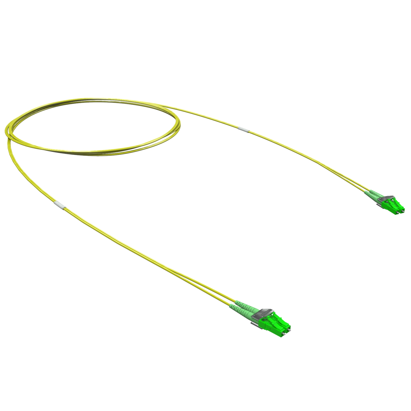 Патч-корд волоконно-оптический DKC RNPC9DLALA2 Duplex LC/APC-LC/APC, 9/125 (OS2), 2 м, RAM telecom