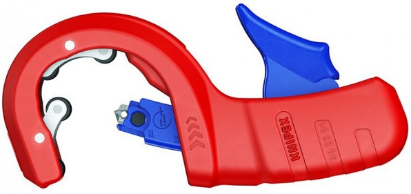  Труборез Knipex KN-902301BK для канализационных пластиковых труб DP50 d32/40/50мм толщина max 2.4мм длина 202мм BK