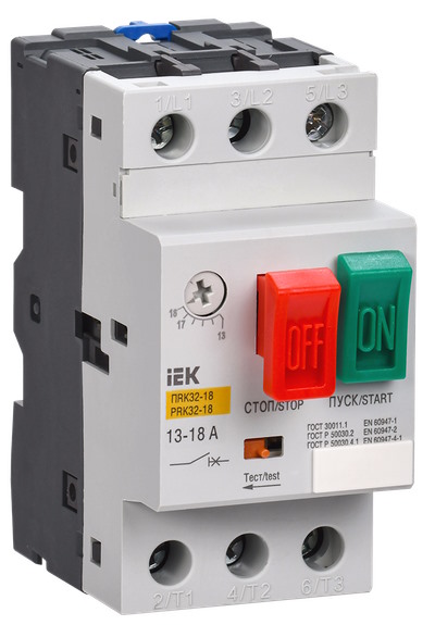 Пускатель IEK DMS11-018 ПРК32-18 In=18A Ir=13-18A Ue 660В