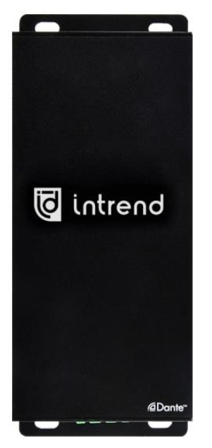 Усилитель INTREND ITAMP-1x60D одноканальный, вход DANTE, выход аналоговый 30W@8Ом / 60W@4Ом разъем Phoenix, Питание POE/POE+