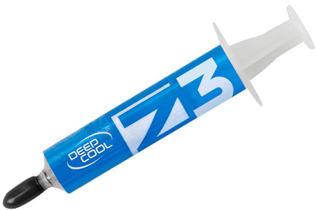 Термопаста Deepcool Z3 шприц 1.5гр Silver gray t.impedance <0.201C-in2/W t.conductivity>1.134 W/m-K Blister Card