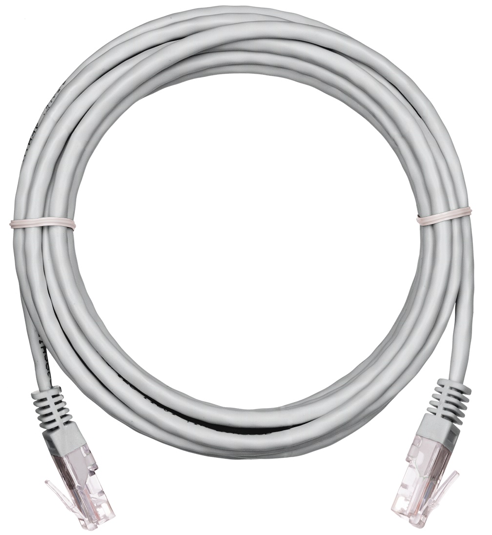 Кабель патч-корд U/UTP 5e кат. 10м Netlan EC-PC4UD55B-BC-PVC-100-WT-5 2хRJ45/8P8C 26AWG(7x0.16 мм), чистая медь, PVC нг(B), белый, уп/5шт