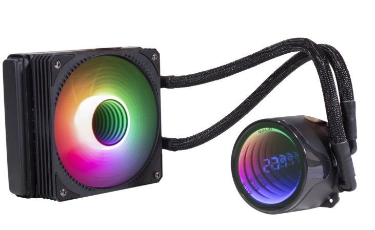  Система охлаждения жидкостная GELID Liquid 120 CC-AIO-120-A LGA115x/1200/1700/1851/2066/2011/AM4/AM5 (120mm, 750-1800rpm, 61.9CFM, 29.6dBa, TDP 150W)