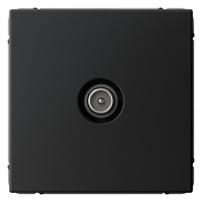 Розетка телевизионная оконечная Systeme Electric GAL001091 ArtGallery 1DB, механизм, Карбон