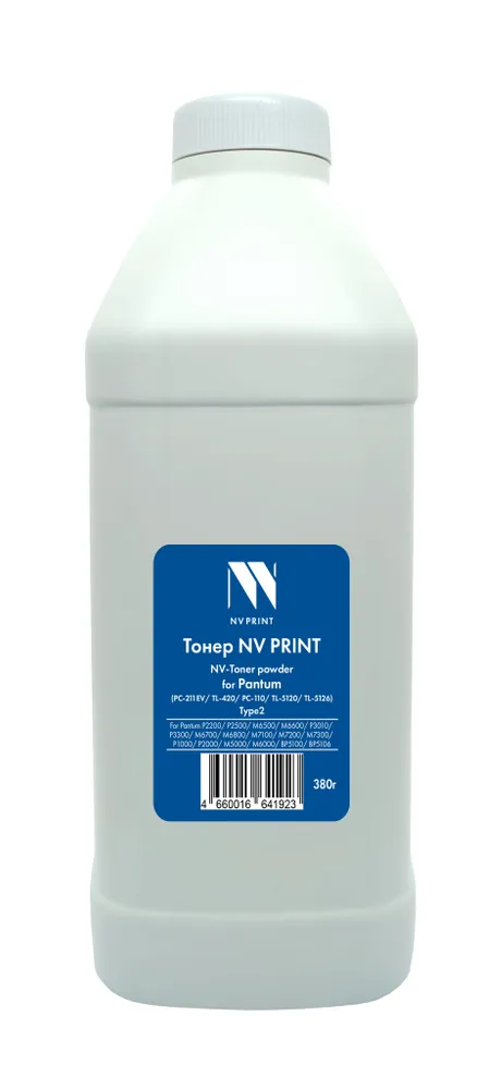 Тонер NVP NV-Pantum-Type2-380g для Pantum универсальный Type2  (380г) (PC-211EV, TL-420, PC-110,TL-5120,TL-5126)  для P2200, P2500, M6500, M6600, P301