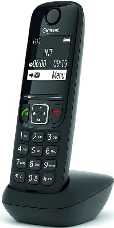 Дополнительная трубка DECT Gigaset AS690HX S30852-H2876-R101 BUNDLE ЧЕРНЫЙ