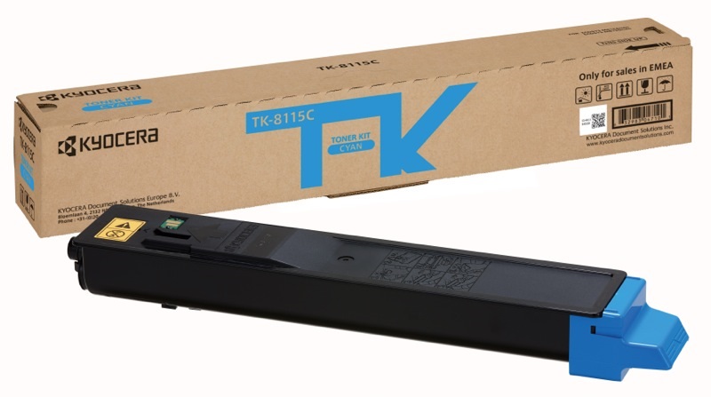 Тонер-картридж Kyocera TK-8115C 1T02P3CNL0 для M8124cidn/M8130cidn, голубой, 6 000 стр.,