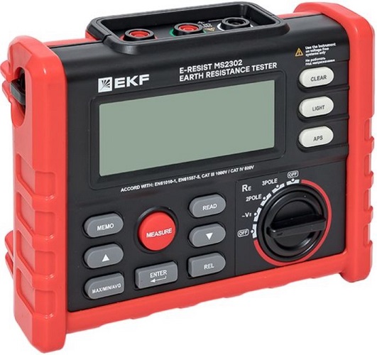 Измеритель сопротивления заземления EKF ms2302 E-Resist Professional