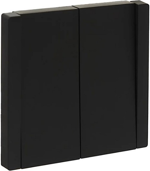 Выключатель двухклавишный IEK FP-V20-0-10-1-K02 FORTE&PIANO 10А FP105 черный