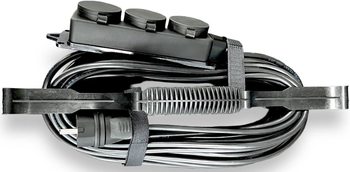 Удлинитель силовой iTOK i-CONNECT-SUR-PVS-315-3-44-10 тип SUR серии iCONNECT на рамке с заземлением ПВС 3х1,5 мм 3 гнезда IP44 ГОСТ 10 м