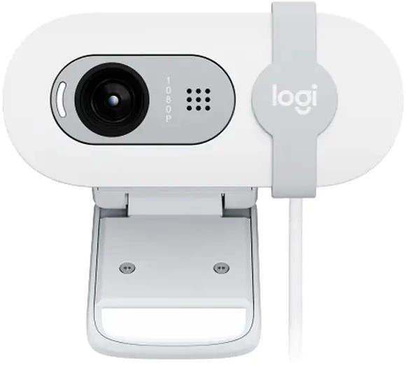 Веб-камера Logitech Brio 100 960-001618 HD белая 2Mpix (1920x1080) USB Type-А с микрофоном