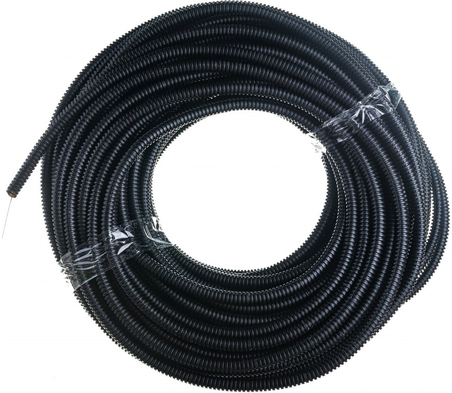 Труба гофрированная лёгкая Ecoplast 20125-50 ПНД, с зондом диам. 25мм (50м)