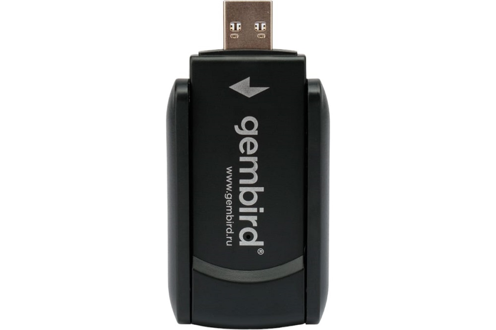 Адаптер сетевой Gembird WNP-UA-020 WiFi, BT двухдиапазонный с антеннами,1300 Мбит,USB,802.11b/a/g/nc