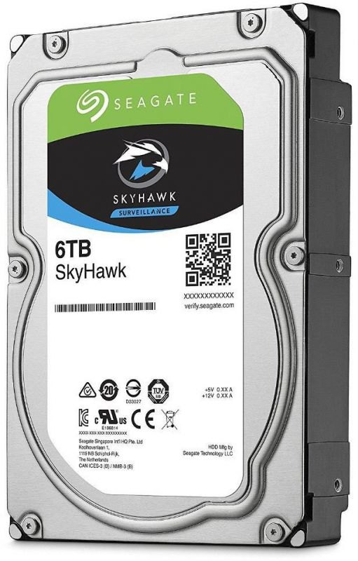 Жесткий диск 6TB SATA 6Gb/s Seagate ST6000VX001 3.5 SkyHawk Surveillance 5400rpm 256MB Bulk