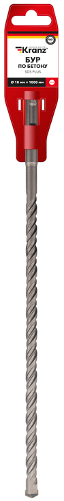 Бур KRANZ KR-91-0086 по бетону 10x1000x940 мм SDS PLUS