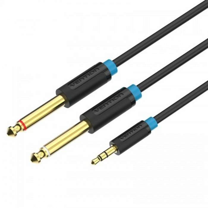 Кабель Vention BACBF аудио Jack 3,5 mm M/2Jack 6,5 mm M - 1 м