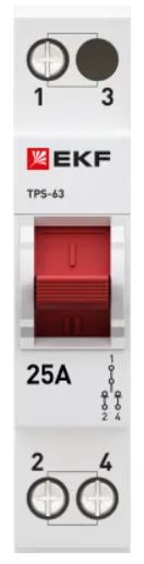 Переключатель EKF TPS125 1P 25А PROXIMA