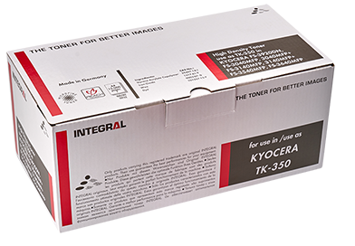 Тонер-картридж Integral TK-350 Chip 12100038 Kyocera FS 3920DN, FS 3040MFP, 3040MFP+, FS 3140MFP+, 3140, 3540, 3640MFP 15000 страниц, 450 g C