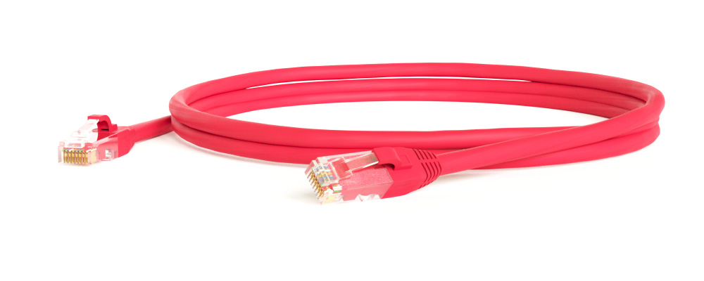   Xcom-Shop Кабель патч-корд U/UTP 6 кат. 2м Hyperline PC-LPM-UTP-RJ45-RJ45-C6-2M-LSZH-RD LSZH, красный