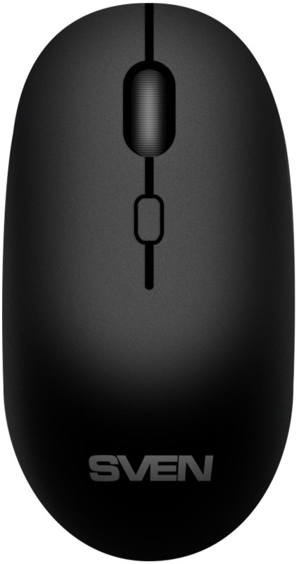 Мышь Wireless Sven RX-222W SV-021771 чёрная, BT, 2.4GHz, АКБ, 3+1кл. 1200-1800DPI