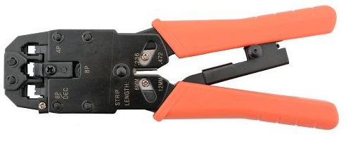   Xcom-Shop Устройство обжимное Lanmaster LAN-CRI-500R 6P, 8P, с храповым механизмом