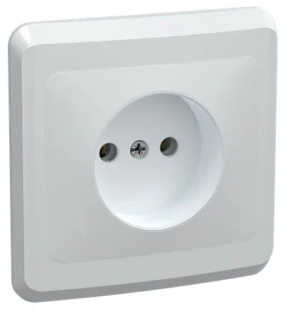 Розетка IEK ERV10-K01-10-DM 1-м СП Вега РС10-2-ВБ 10А IP20 без заземл. без защ. шторок белая