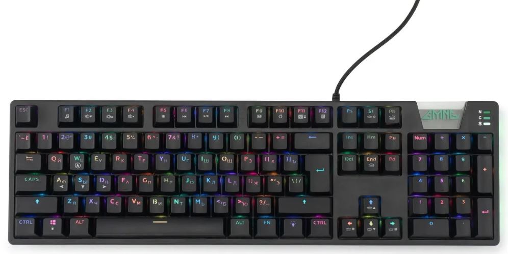 Клавиатура GMNG GG-KB780X 1910518 механическая, черная, USB, for gamer, 104 кл, 1.8 м