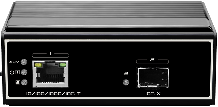 Медиаконверторы  Xcom-Shop Медиа-конвертер GIGALINK GL-MC-UTP10G-SFP10G-FI оптический индустриальный UTP10G-SFP+ (industrial), 10/100Мбит/с/1/2.5/10Гбит/с в 1.25/2.5/10Гбит/с, 1