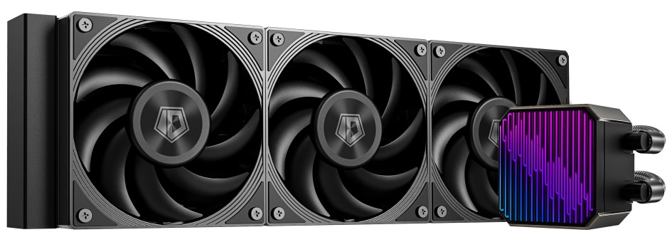   Xcom-Shop Система охлаждения жидкостная ID-Cooling DX360 MAX LGA1151/1200/2066/1700/AM4/AM5 (TDP 350W, 4-pin PWM, 85CFM, 32.5dB, 2900RPM, 3x120mm, black) Ret