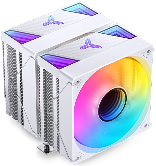 Кулер JONSBO CR-3000 ARGB White LGA20XX/1700/1200/115X/AM5/AM4 (2*120mm fan, 600-1500rpm, 28,12-59,48 CFM, 22–32dBA, 4-pin PWM) Retail