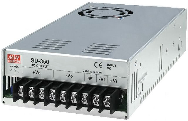 Преобразователь DC-DC модульный Mean Well SD-350C-24 350Вт, Uвх=36-72В, один выход 24В/14.6А, подстр. Uвых=23...30В, изоляция 1500VAC, 215х115х50мм, -