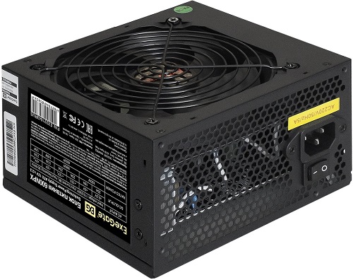 600-700W Блок питания ATX Exegate 600NPX EX221643RUS 600W, black, 12cm fan, 24p+4p, 6/8p PCI-E, 3*SATA, 2*IDE, FDD
