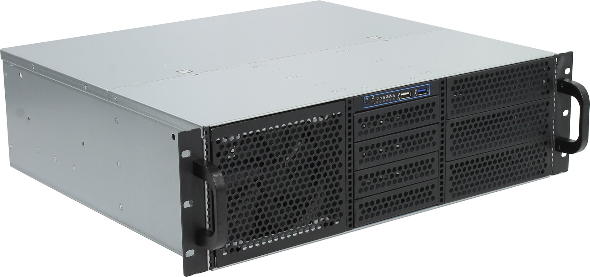  Корпус серверный 3U Procase EM306-B-0 черный, без блока питания, глубина 400мм, MB 12x9.6