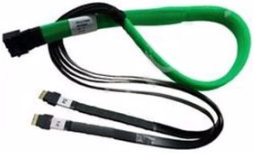 Кабель LSI 05-60004-00 Slimline SASx8 (SFF8654) -to- 2 Slimline SASx4 (SFF8654)+ SFF9402, 1M