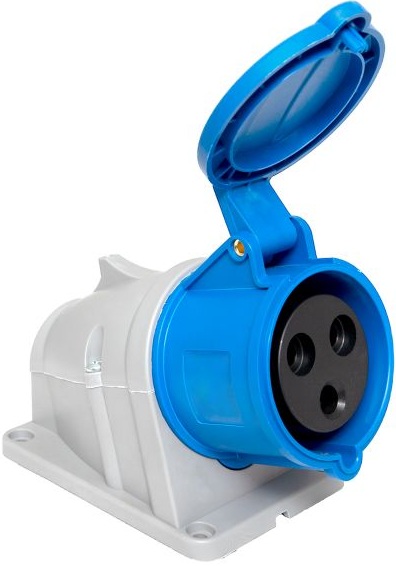 Розетка стационарная наружная EKF ps-123-32-220-PRO 123 2Р+РЕ 32А 220В IP44 PROXIMA