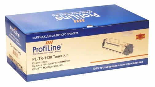 Тонер ProfiLine PL-TK-1130 Тонер-кит для принтеров Kyocera FS-1030MFP/1030DP/ ECOSYS M2030dn/M2530dn 3000 копий ProfiLine