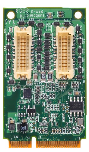 Плата MOXA CP-104N-T 4-port RS-232 Mini PCI Express serial board, t: -40/85°C