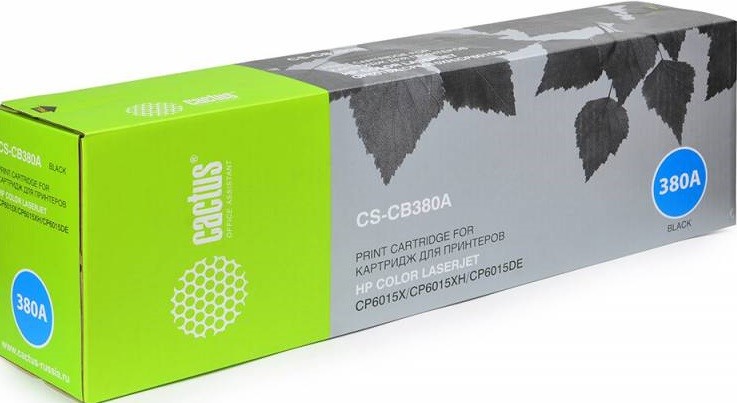 Картридж Cactus CS-CB380AR для HP CLJ CP6015X/6015XH/6015DE черный 16500стр.